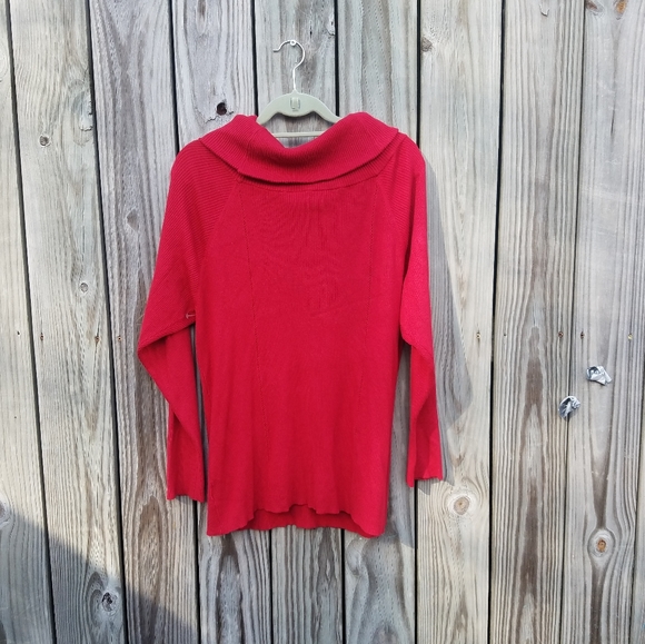 Torrid Knit Turtle Neck Red - Picture 4 of 5